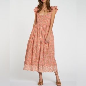 DRA DORA DRESS SIZE MEDIUM PRAIRIE COTTAGECORE FEMININE DAINTY PRETTY STYLISH
